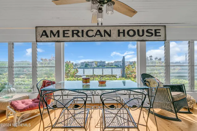 a view of a dining room and livingroom