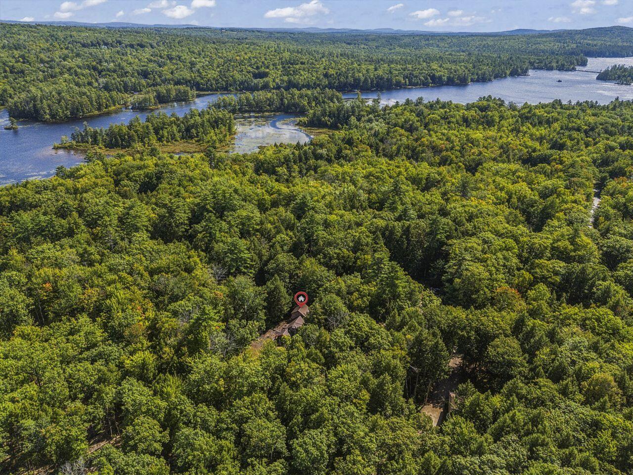 50 North Bay Road Bridgton, ME 04009 - Photo 44 of 63 Aerial - Moose Pond