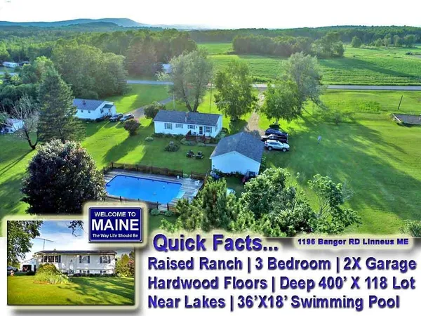 $274,500 | 1196 Bangor Road, Linneus, ME 04730