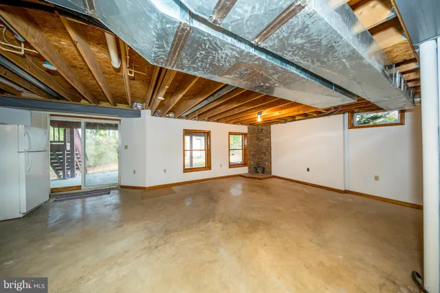 a view of an empty room