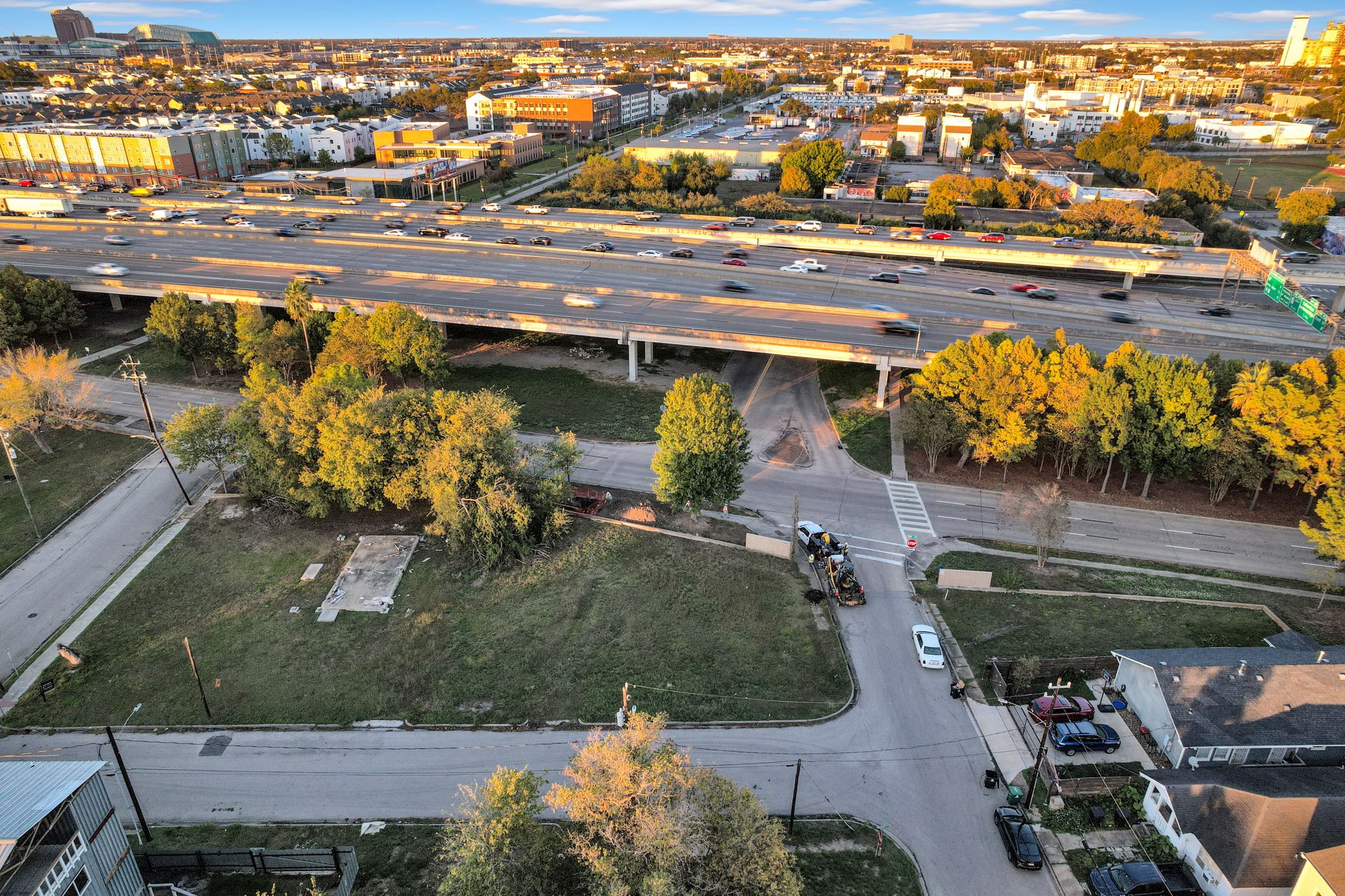 3217 Webster Street Houston, TX 77004 - Photo 6 of 6 an aerial view of residential houses with outdoor space