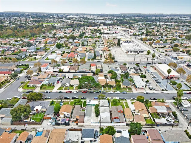 an aerial view of a city