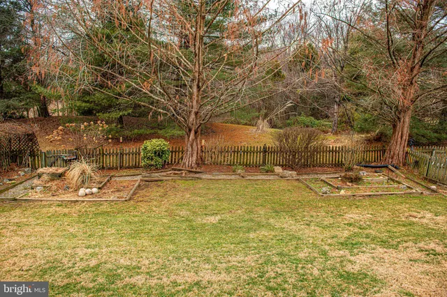a view of a swimming pool with an outdoor space