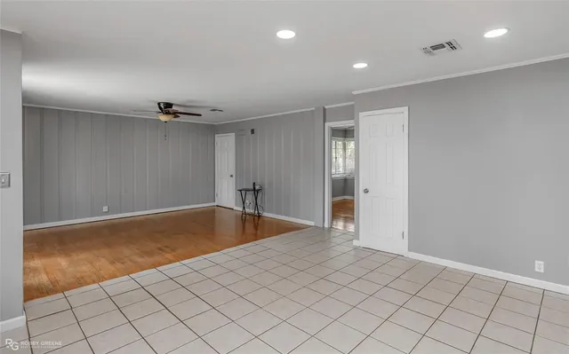 a view of an empty room