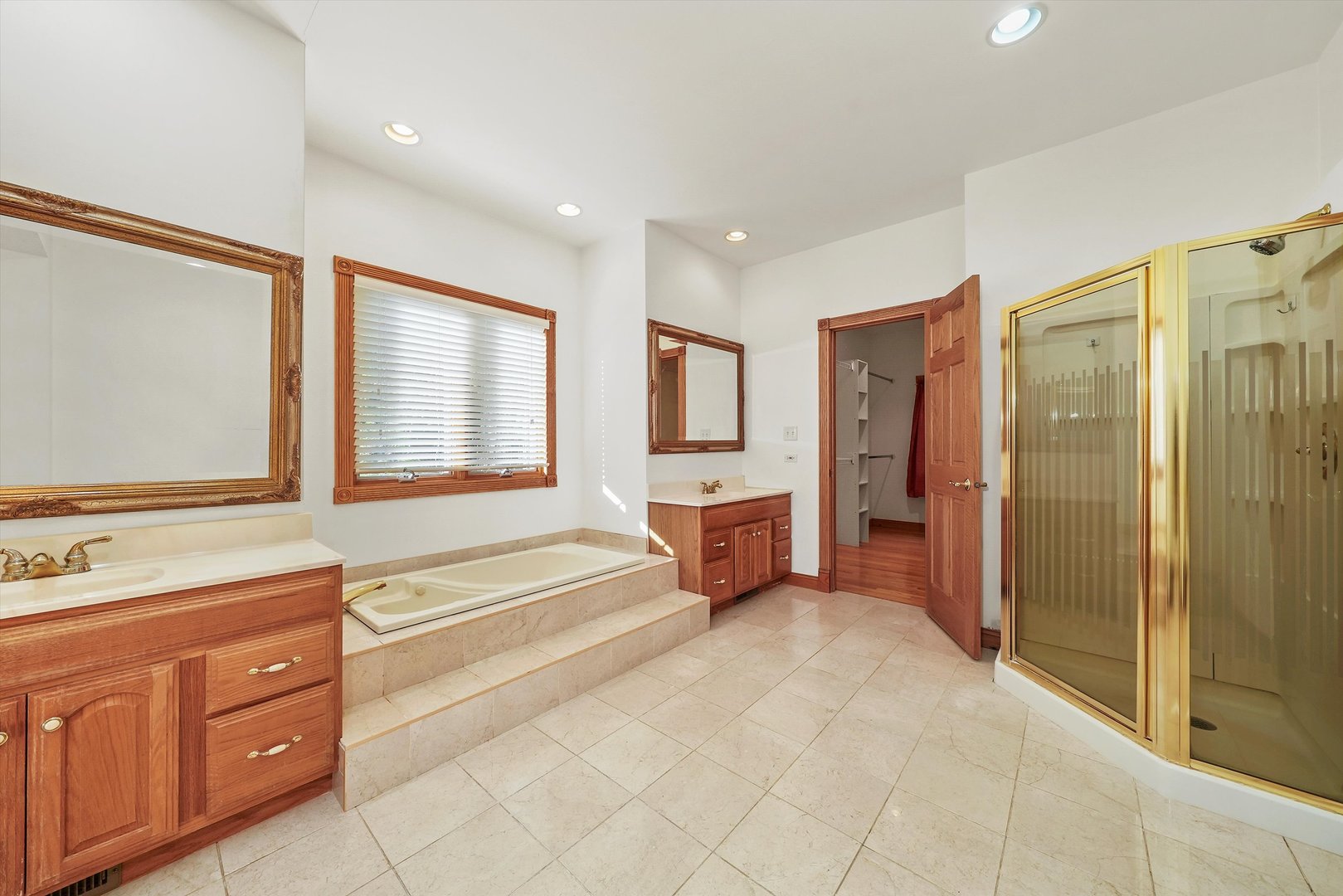 13220 Fox Lane Lemont, IL 60439 - Photo 12 of 43 a spacious bathroom with a tub sink and mirror