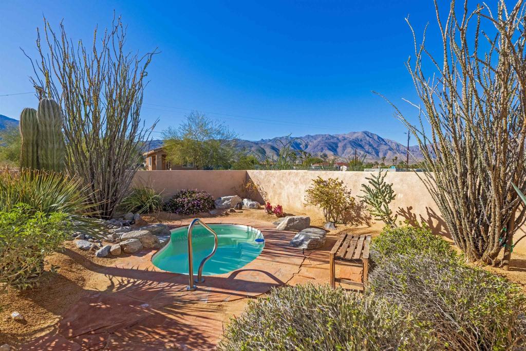 3486 Swinging V Road Borrego Springs, CA 92004 - Photo 31 of 41 a view of a backyard with a patio