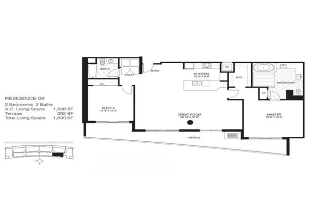 $1,100,000 | 1180 North Federal Highway, Unit 1409, Fort Lauderdale, FL 33304