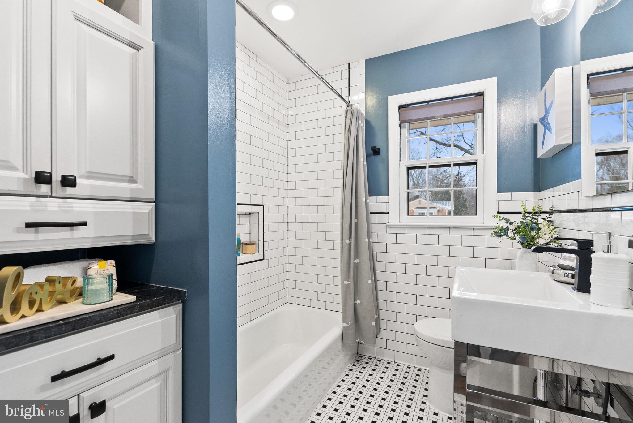 7911 Bainbridge Road Alexandria, VA 22308 - Photo 23 of 50 Stunning updated full bathroom