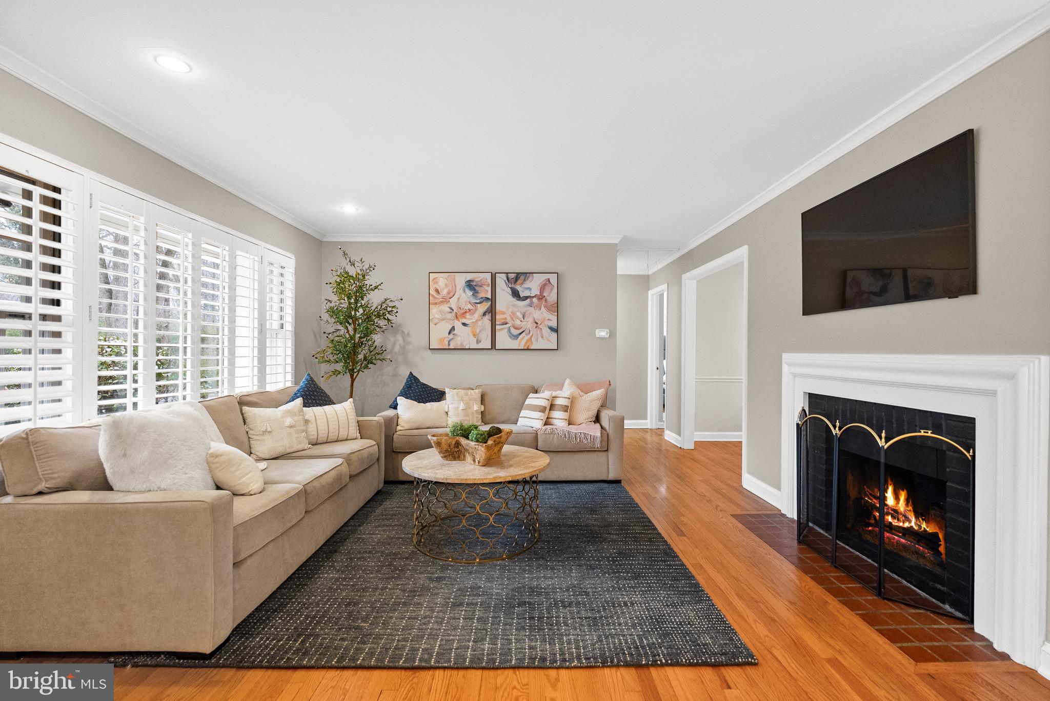 7911 Bainbridge Road Alexandria, VA 22308 - Photo 6 of 50 Charming wood-burning fireplace