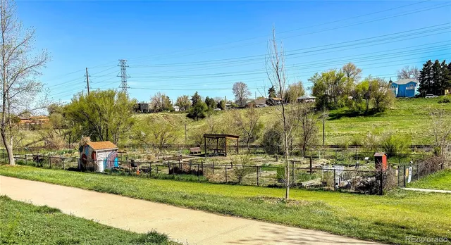 a view of a town with houses