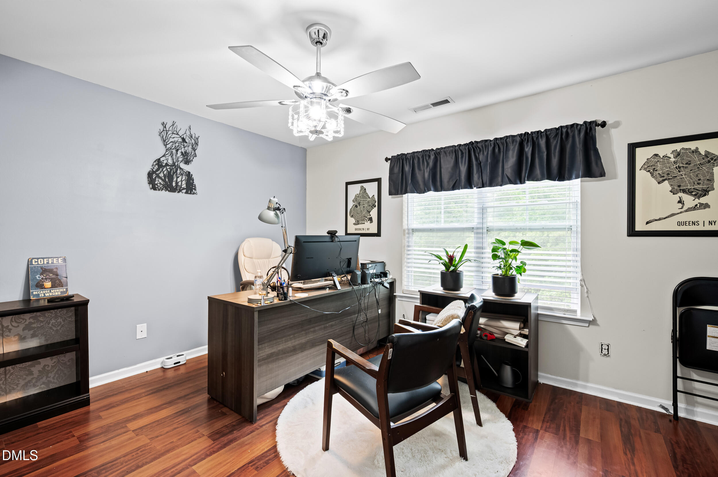 2944 Casona Way Raleigh, NC 27616 - Photo 18 of 24 a workspace with wooden floor