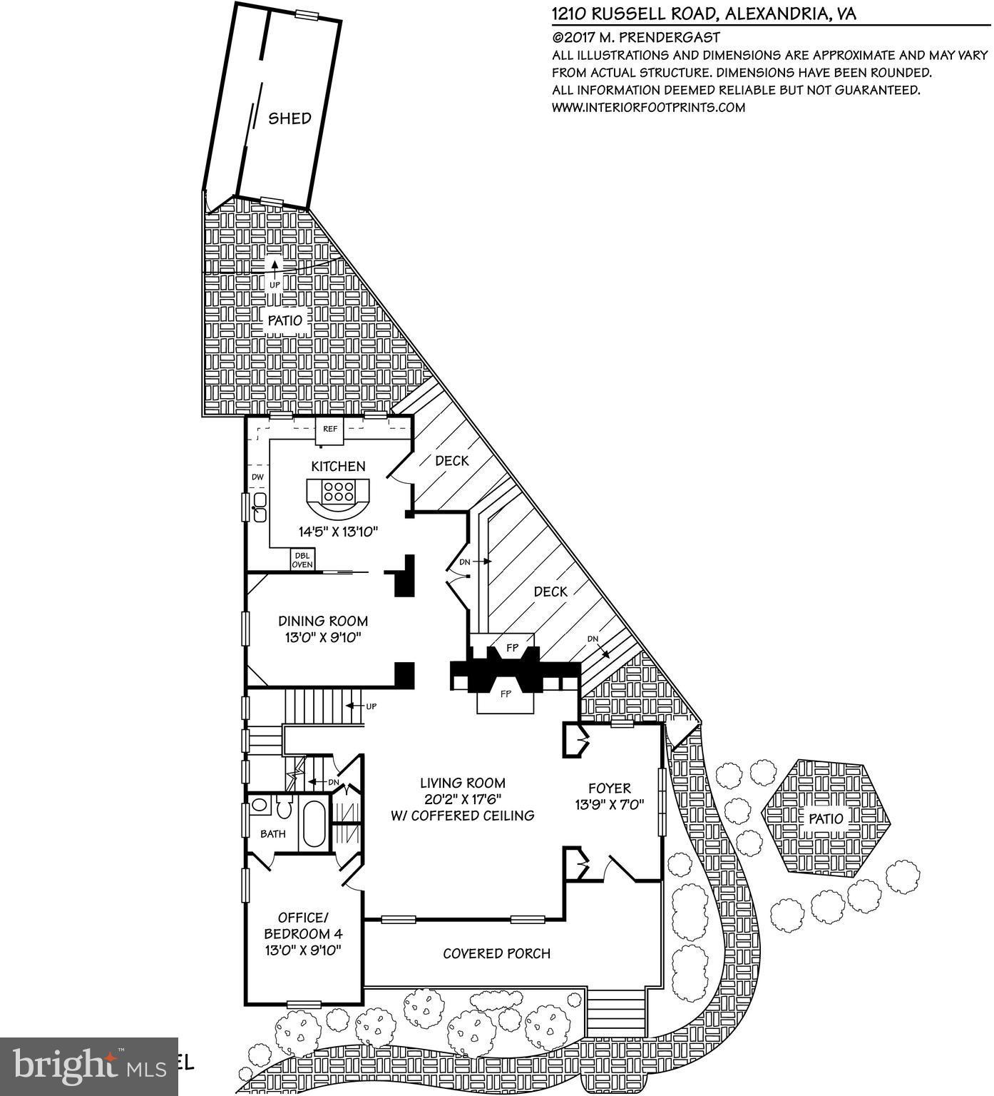 1210 Russell Road Alexandria, VA 22301 - Photo 30 of 30 Main Level Floor Plans