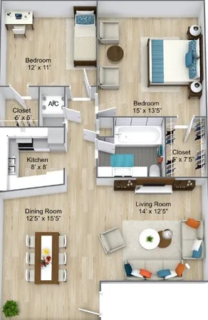 a room with storage and utility