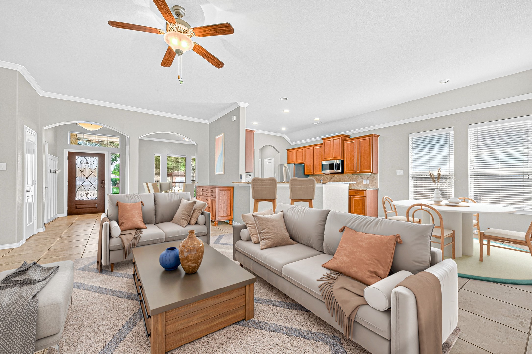 2019 Preston Park Rosenberg, TX 77471 - Photo 2 of 31 a living room with furniture and a large window