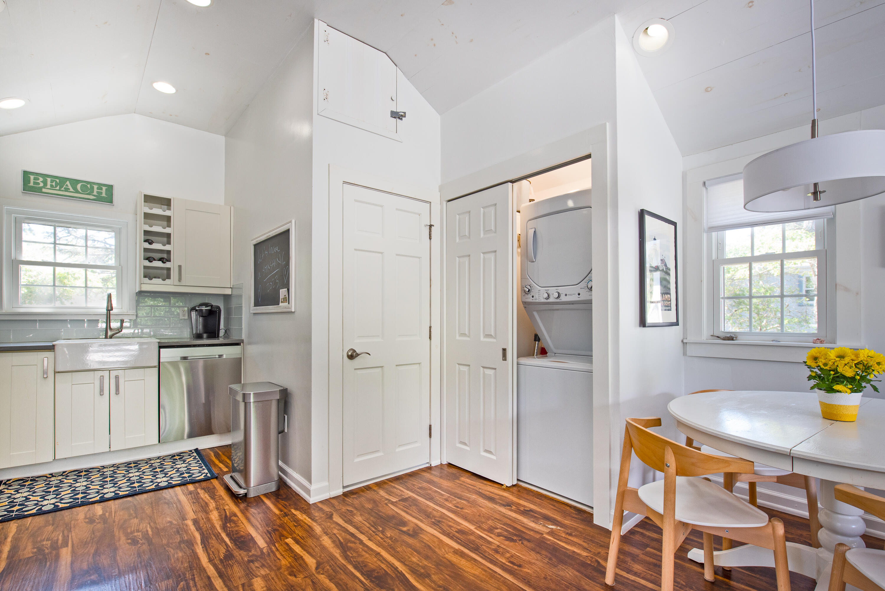 7 Great Hollow Road, Unit 38 Truro, MA 02666 - Photo 11 of 28 a spacious bathroom with a granite countertop sink a mirror and a shower