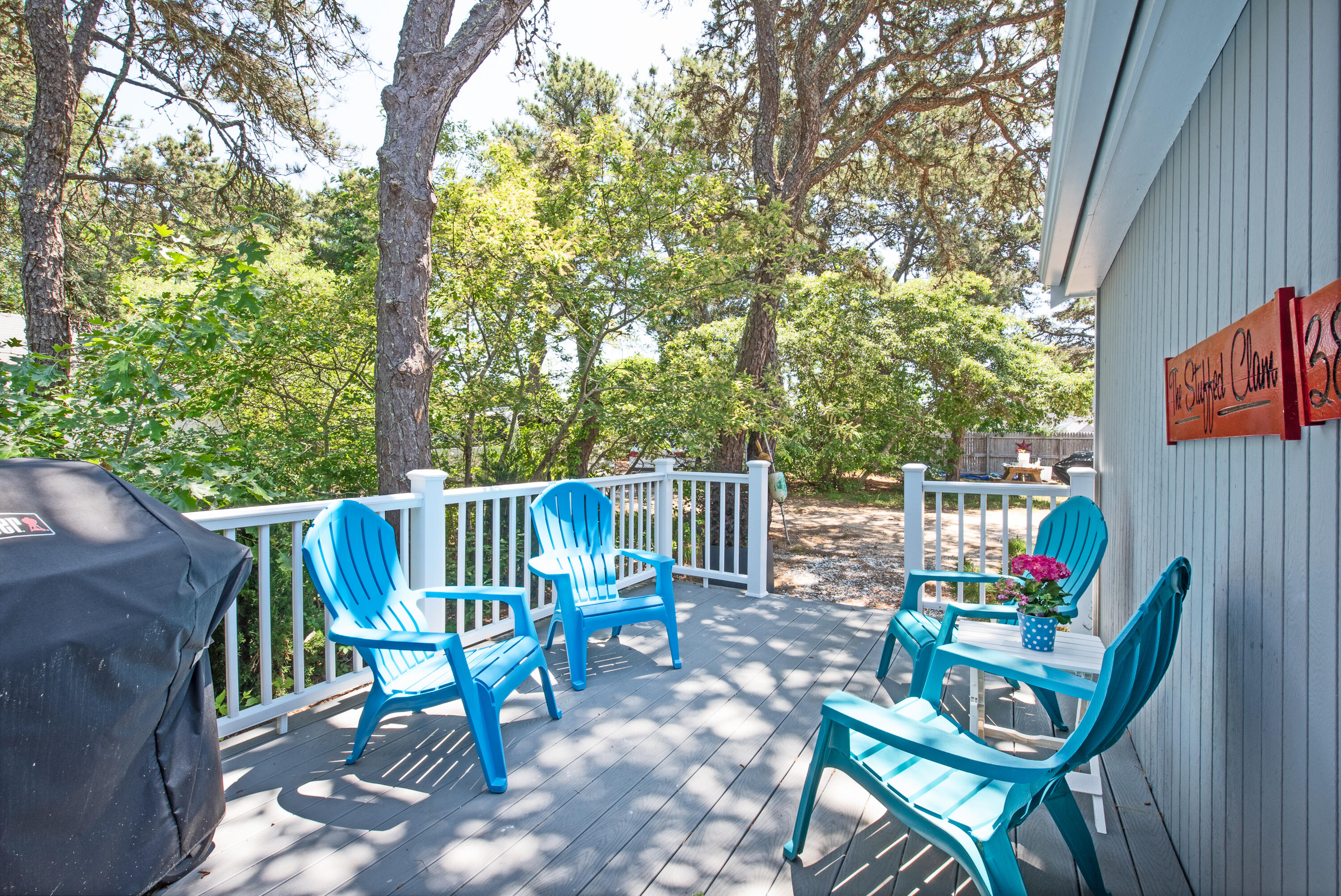 7 Great Hollow Road, Unit 38 Truro, MA 02666 - Photo 5 of 28 a view of balcony with two chairs and a table