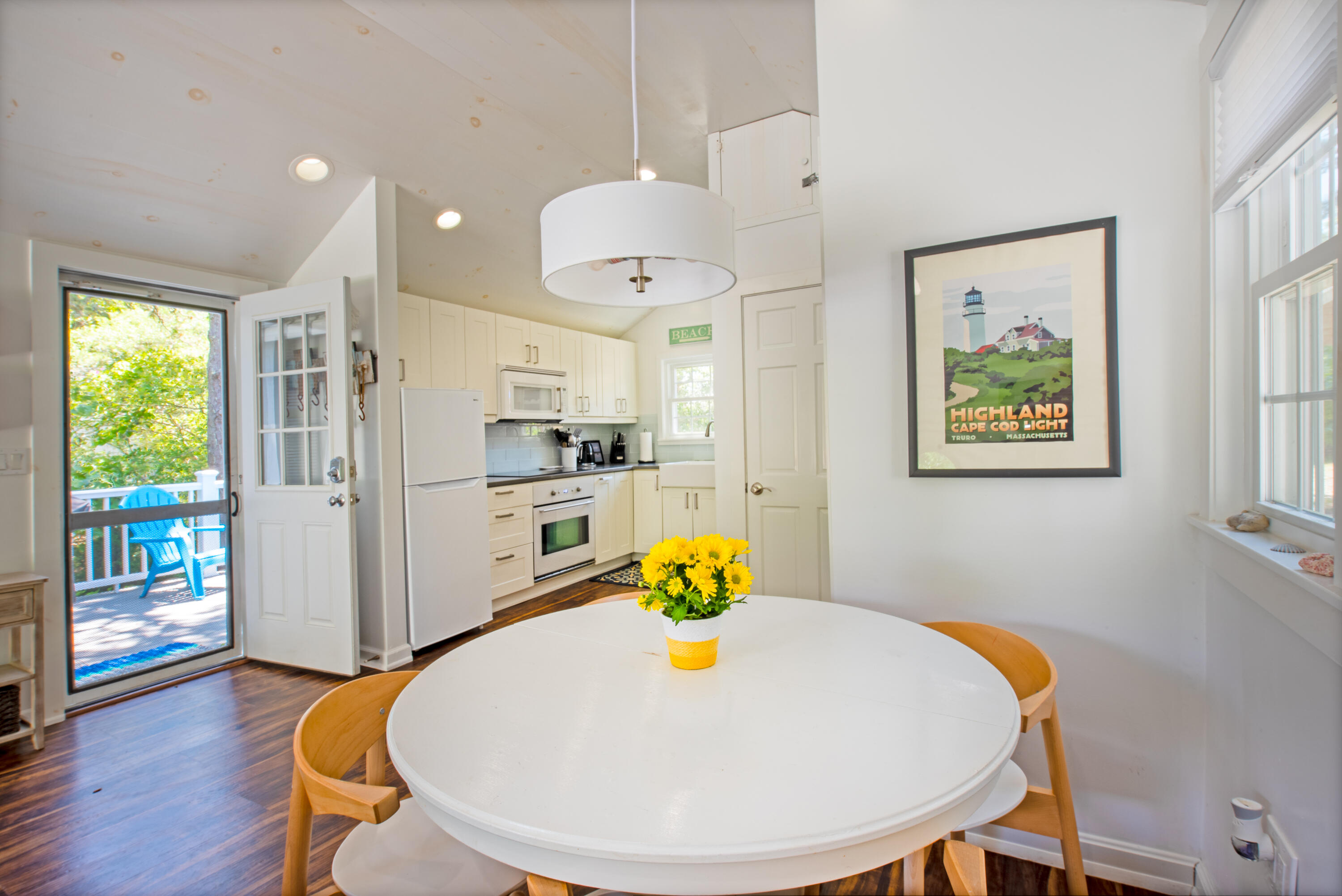 7 Great Hollow Road, Unit 38 Truro, MA 02666 - Photo 8 of 28 a view of kitchen with furniture and wooden floor