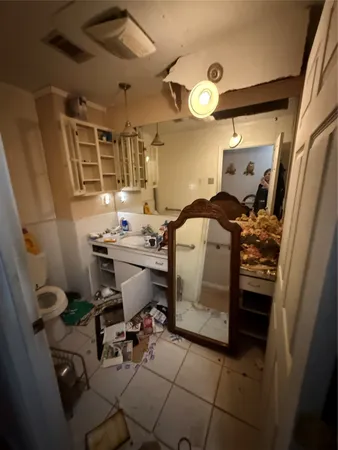 a room with storage and utility