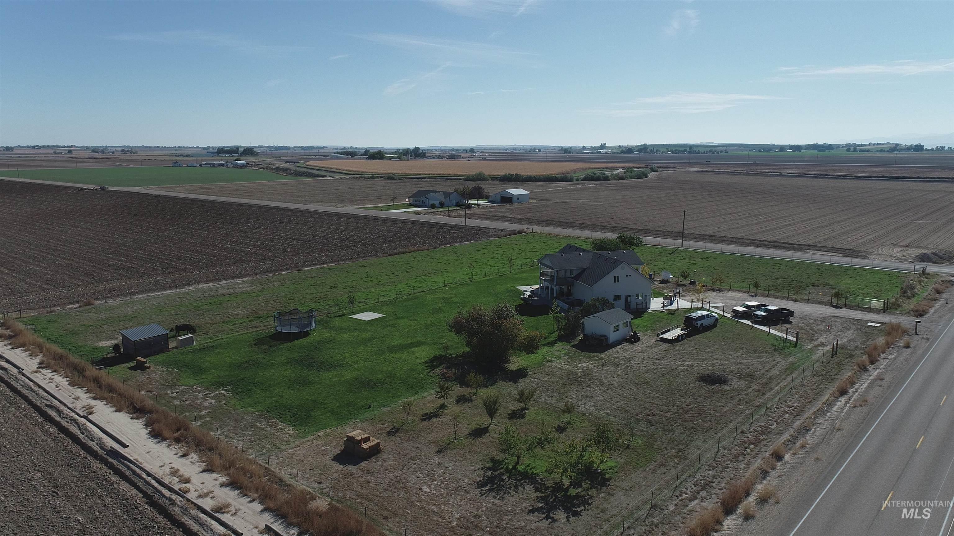 17530 Beet Road Caldwell, ID 83607 - Photo 49 of 50 Aerial view of sparsely populated area with abundant farmland