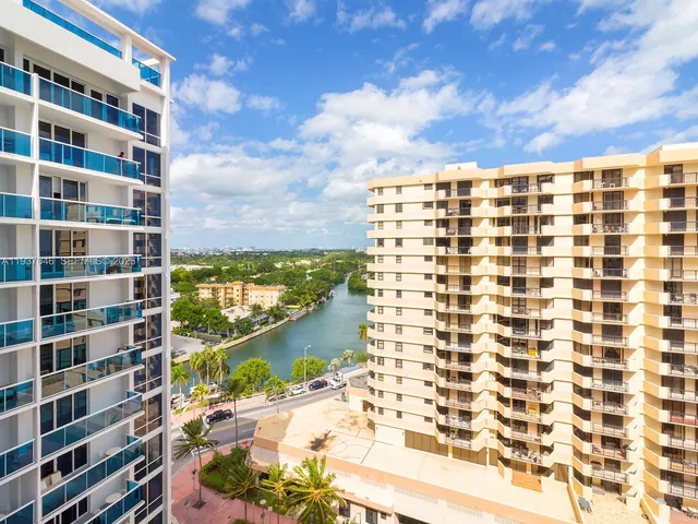 a view of a city with tall buildings