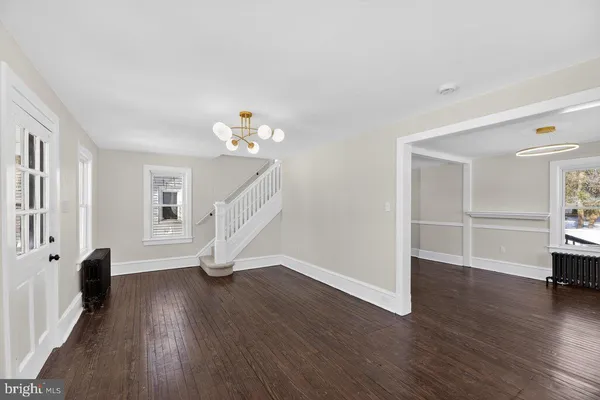 a view of livingroom with furniture and wooden floor