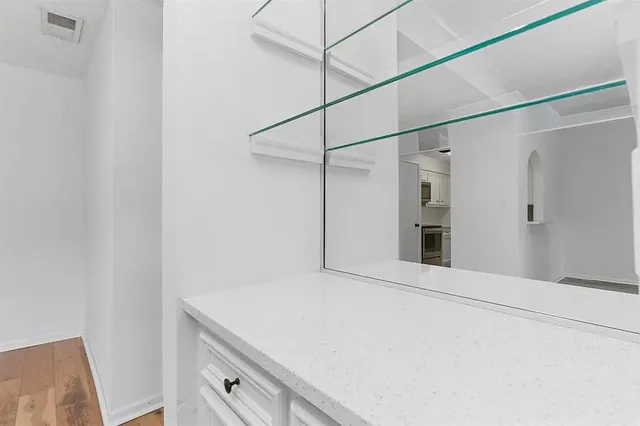 a view of a walk in closet