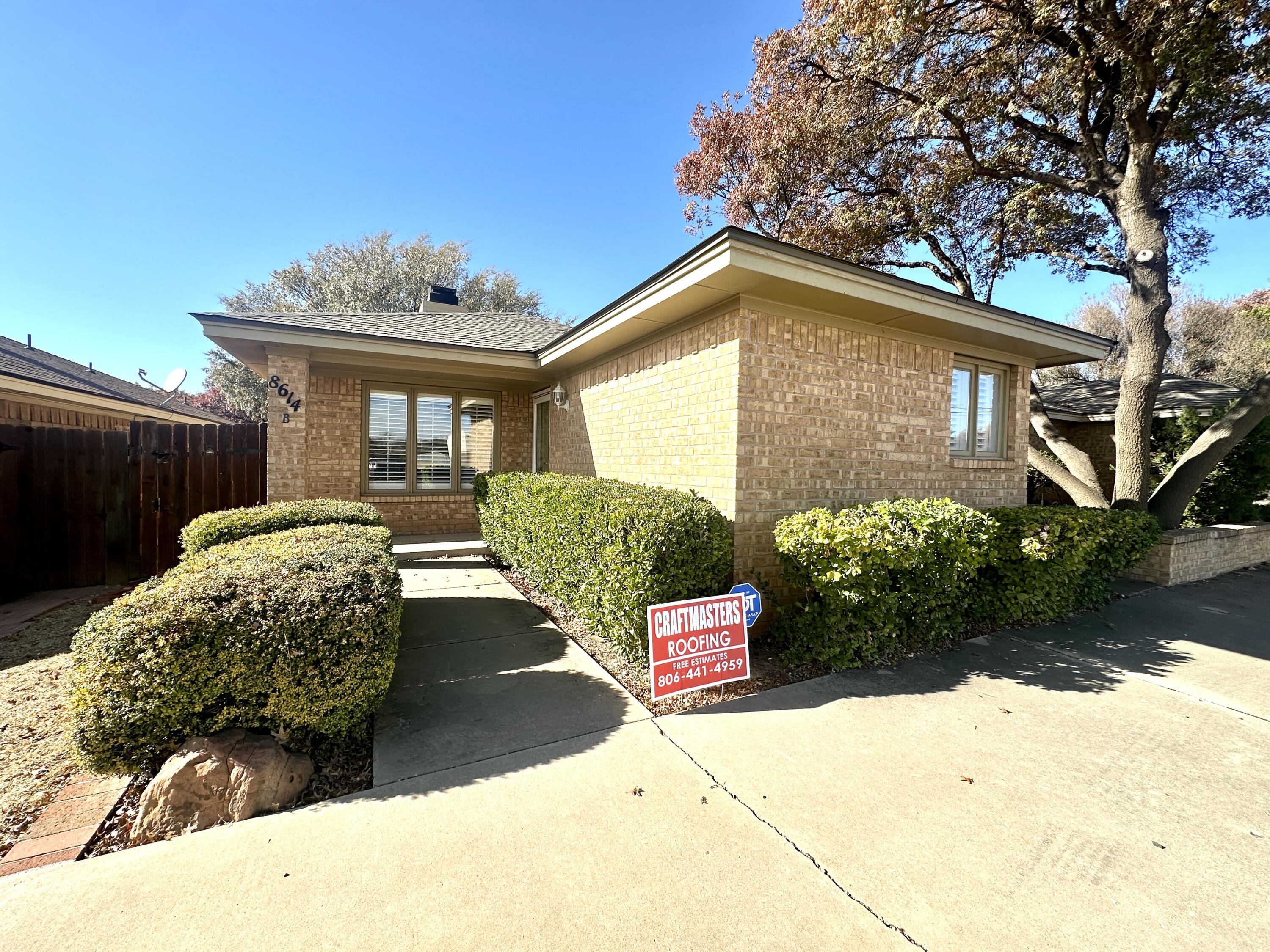 8614 Memphis Avenue, Unit B Lubbock, TX 79423 - Photo 1 of 11 a view of backyard of a house