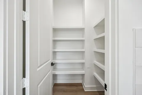 a view of a room with shelf