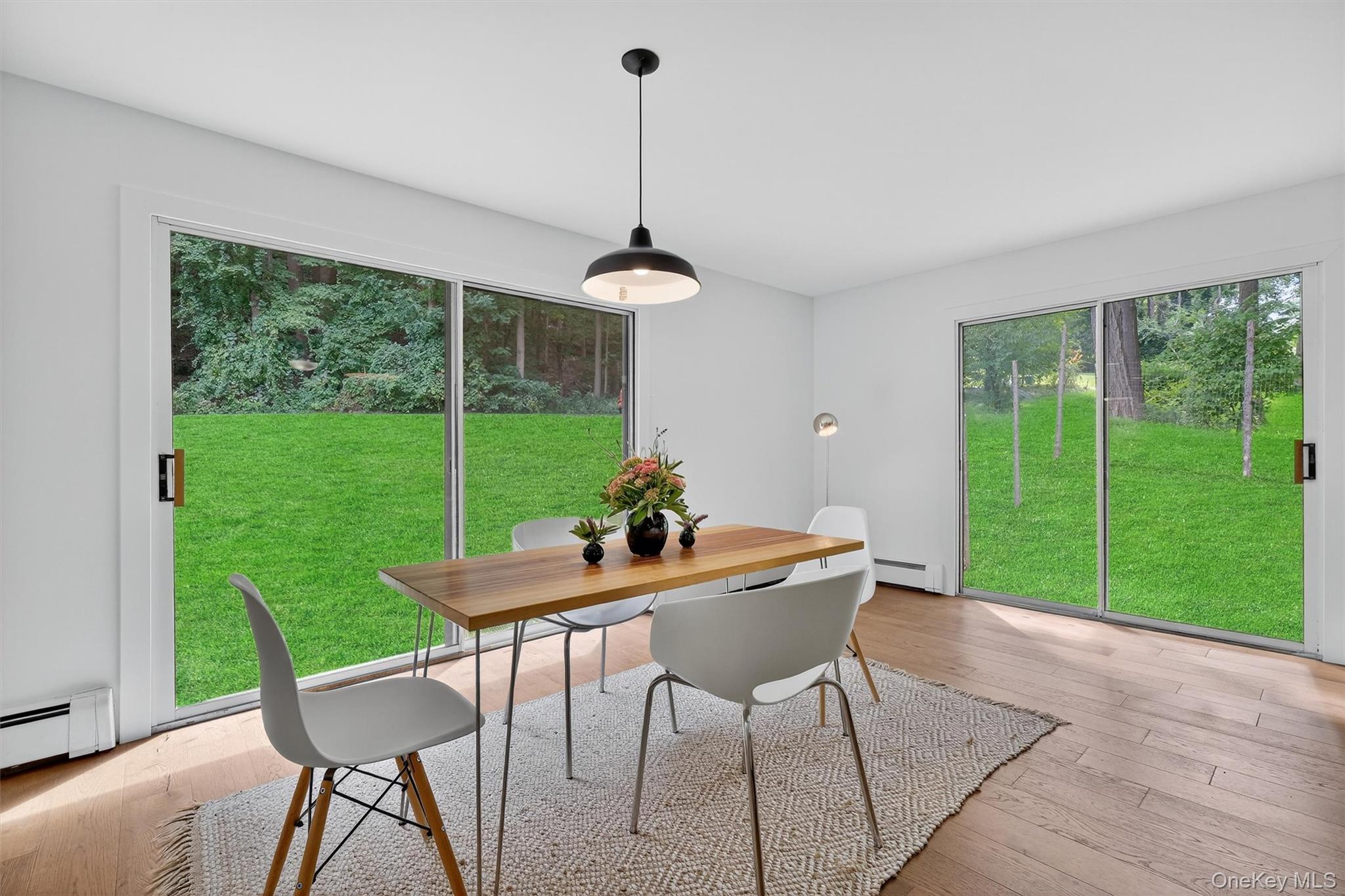 15 Fairview Road Beacon, NY 12508 - Photo 15 of 41 Dining area featuring wood-type flooring and baseboard heating