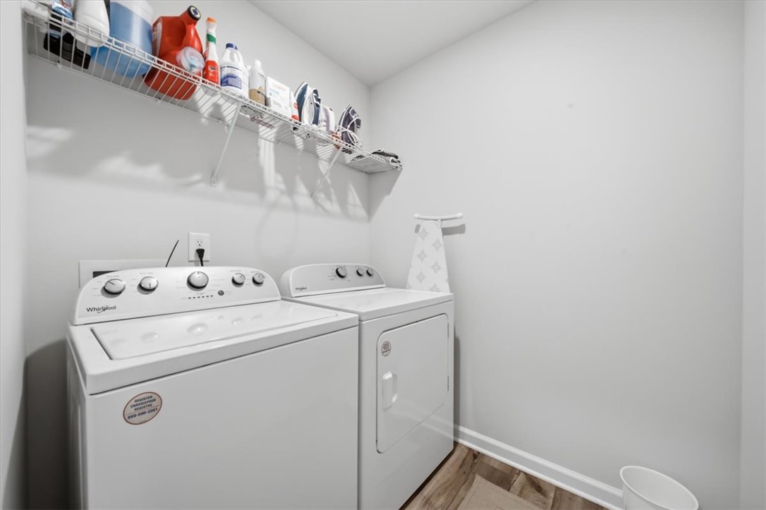 455 Bee Cv Way Pendleton, SC 29670 - Photo 16 of 46 This functional space offers essential laundry facilities for everyday convenience.