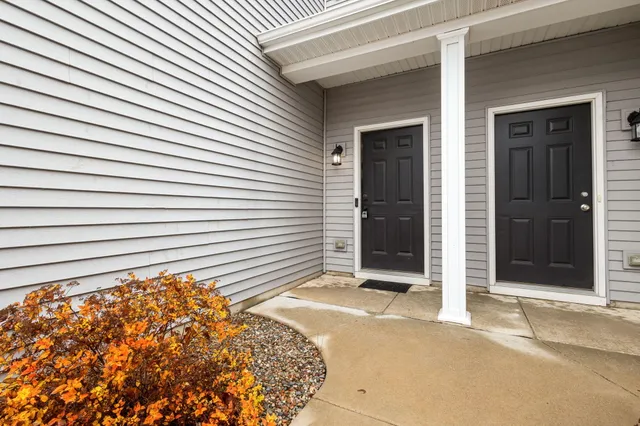 a view of a house with a door