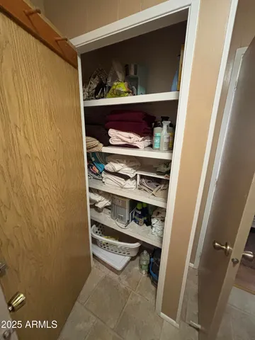 a view of a closet