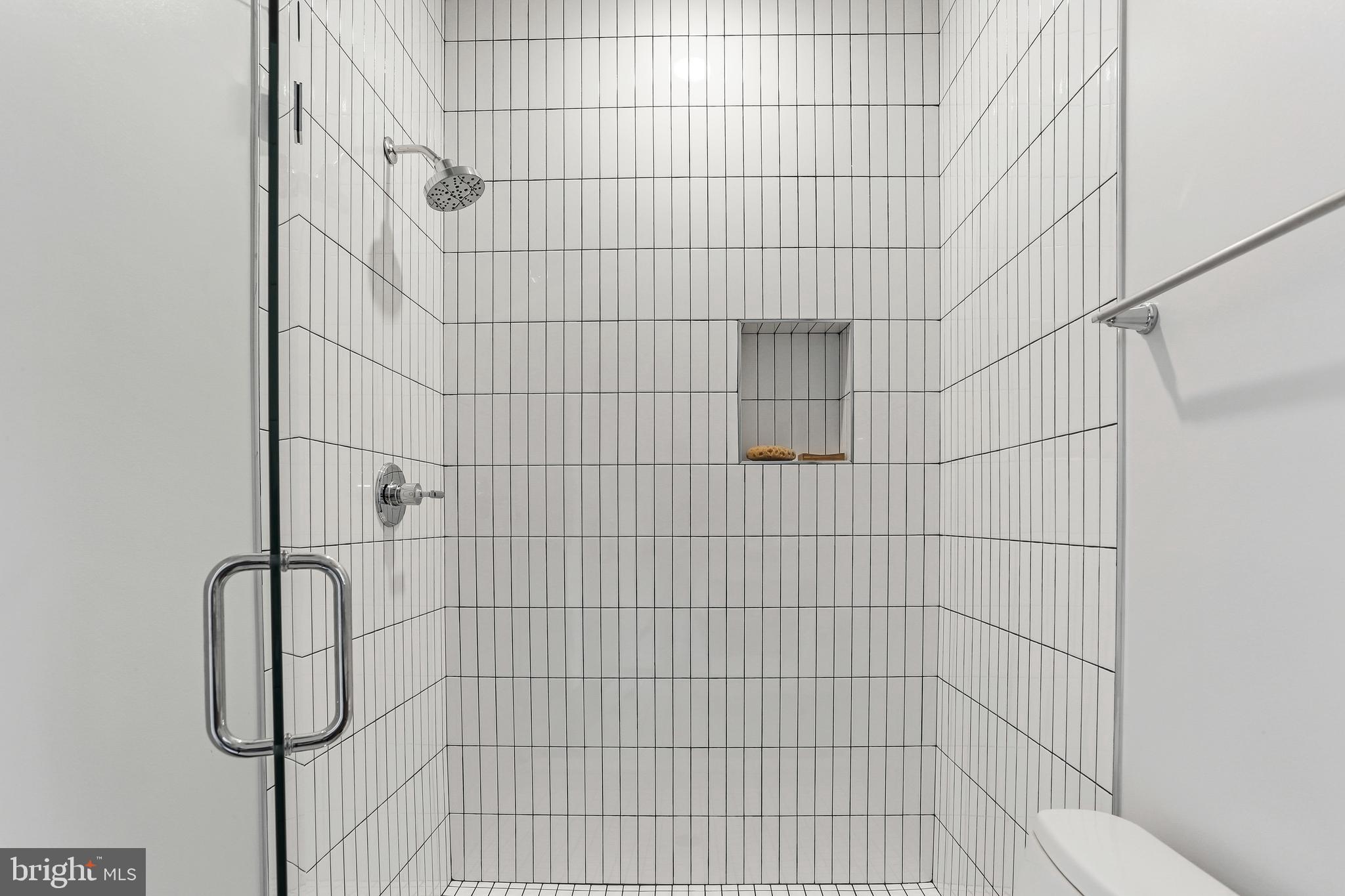 2248 Ontario Road Northwest, Unit PH8 Washington, DC 20009 - Photo 42 of 48 Oversized shower w.11ft ceilings, glass enclosure