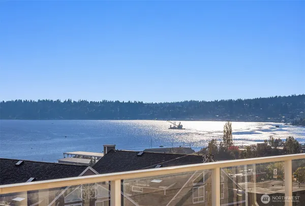 a view of city and ocean