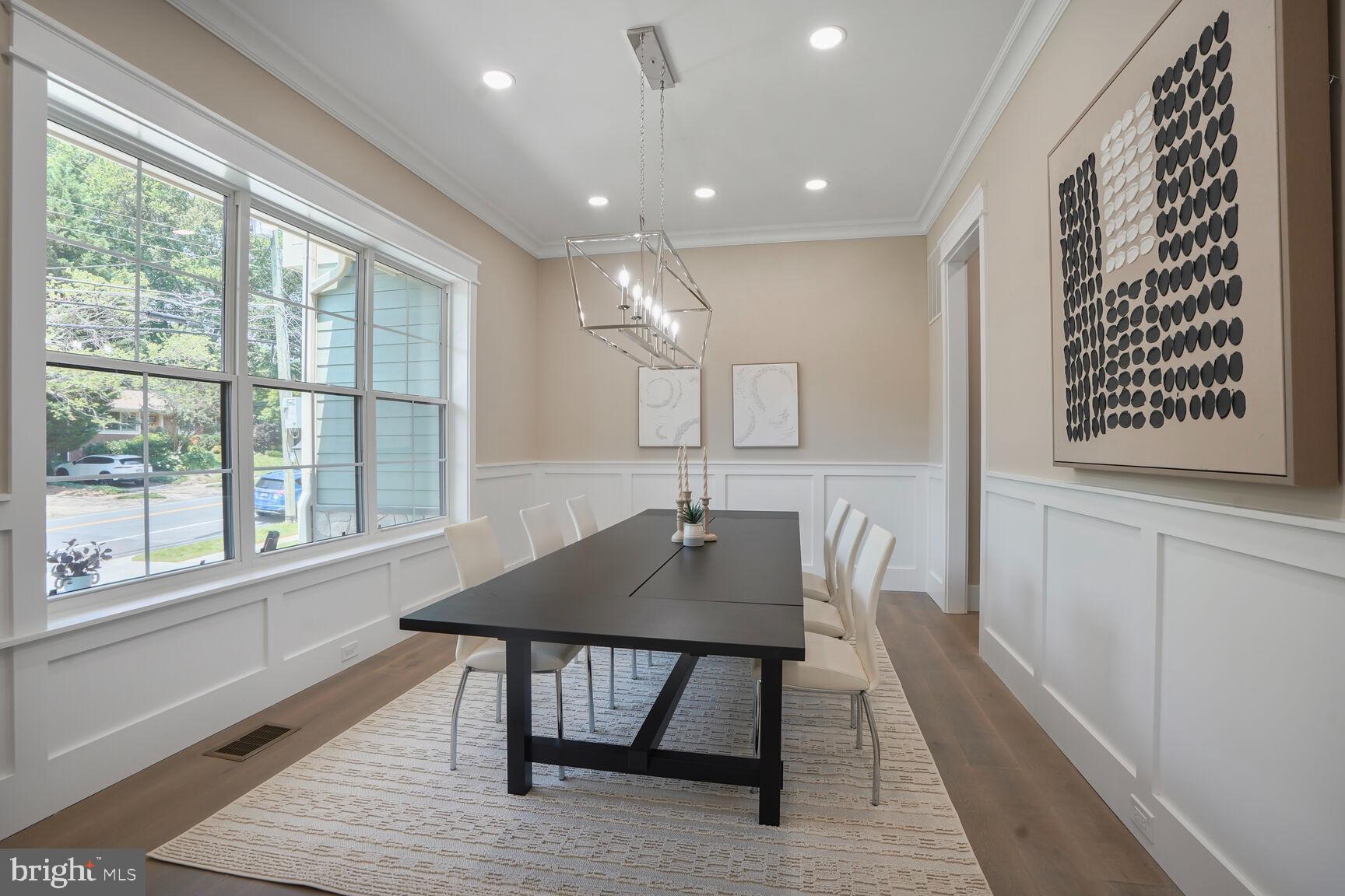 504 Kingsley Road Southwest Vienna, VA 22180 - Photo 16 of 148 Dining Room - Check Out the Lovely Wall of Windows