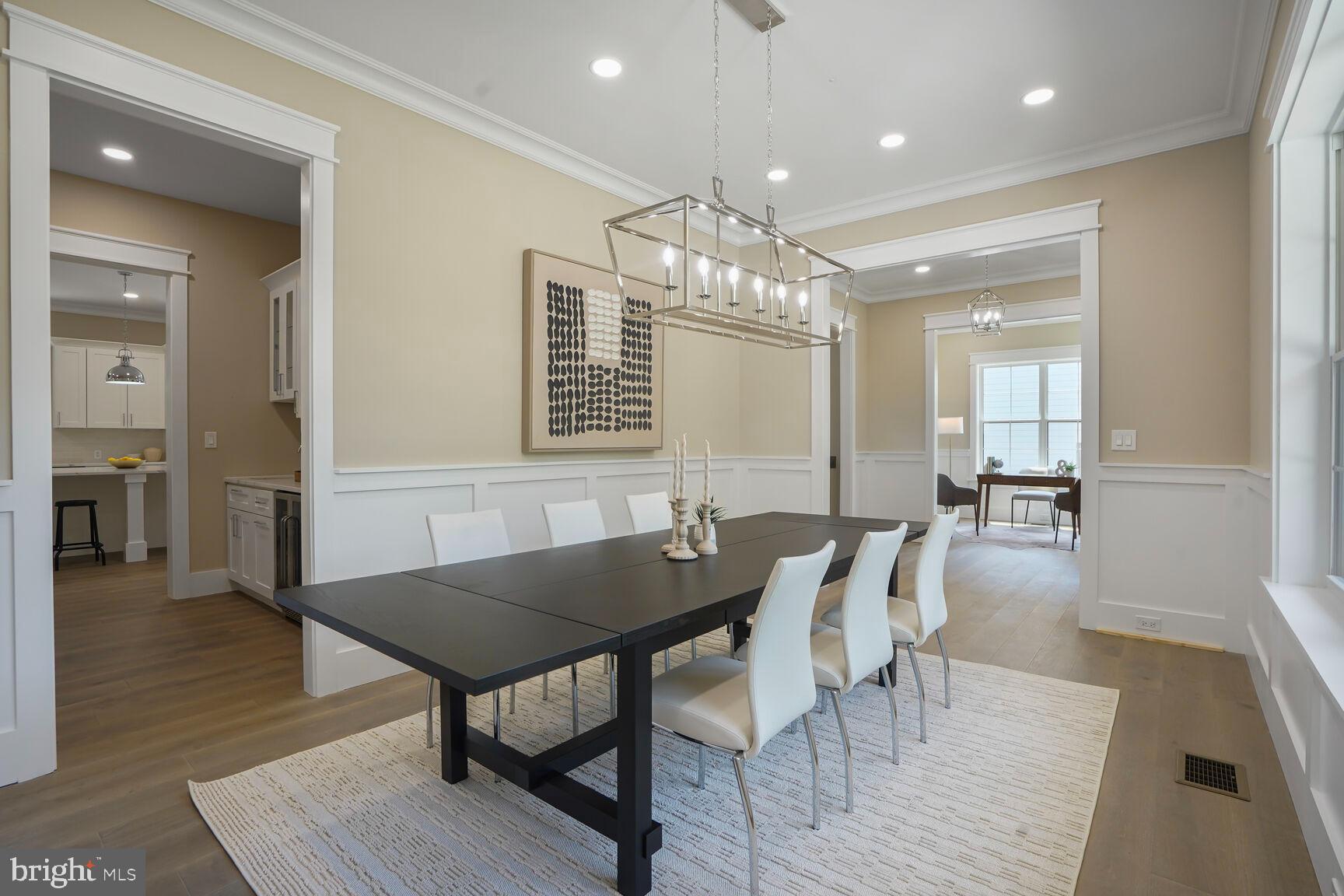 504 Kingsley Road Southwest Vienna, VA 22180 - Photo 18 of 148 Dining Room- Sleek, Modern Pendant Lighting!