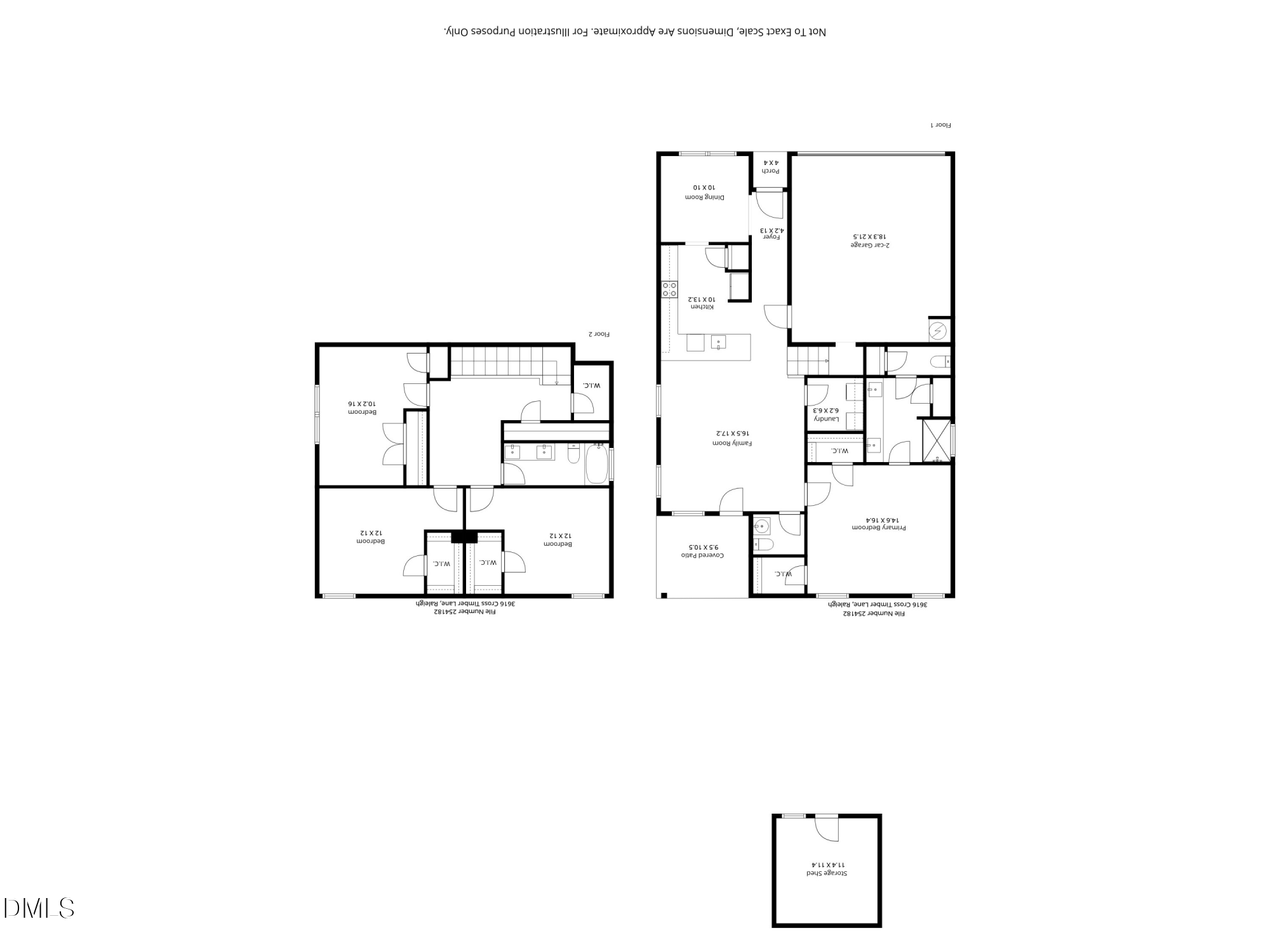 3616 Cross Timber Lane Raleigh, NC 27603 - Photo 38 of 39 Floor Plan