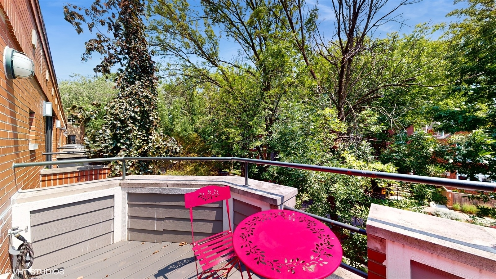 2216 North Wayne Avenue Chicago, IL 60614 - Photo 27 of 40 a view of a balcony with stainless steel appliances