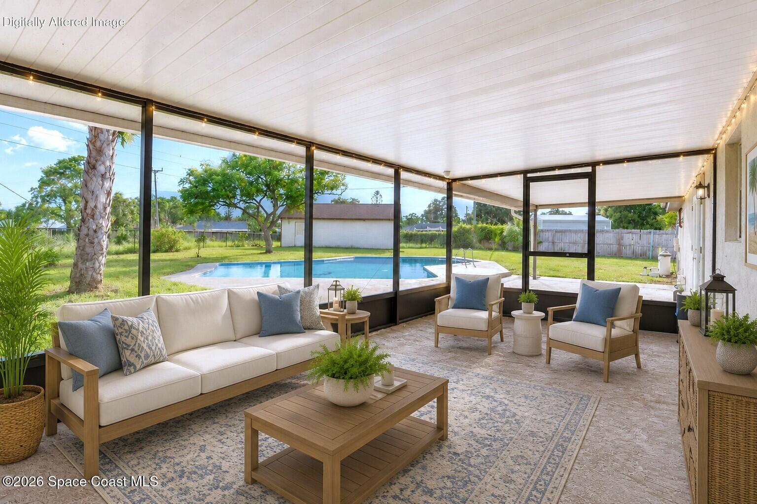1003 Botany Lane Rockledge, FL 32955 - Photo 19 of 27 Screened Porch