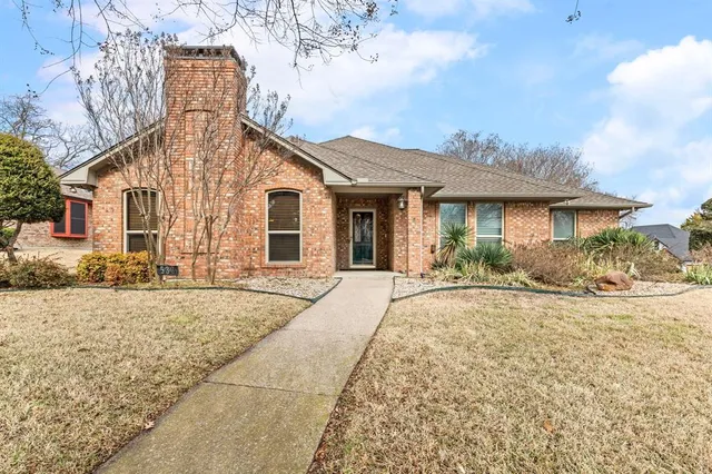 front view of a house with a outdoor space