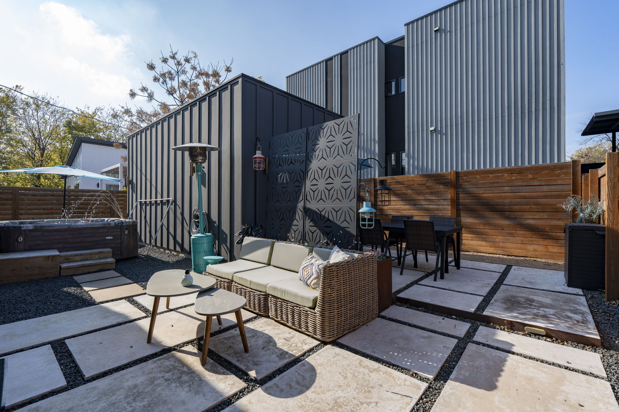 7525 Delafield Lane, Unit B Austin, TX 78752 - Photo 2 of 37 a view of a lounge chairs in the patio