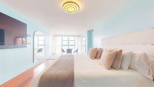 a bathroom with a shower and a toilet