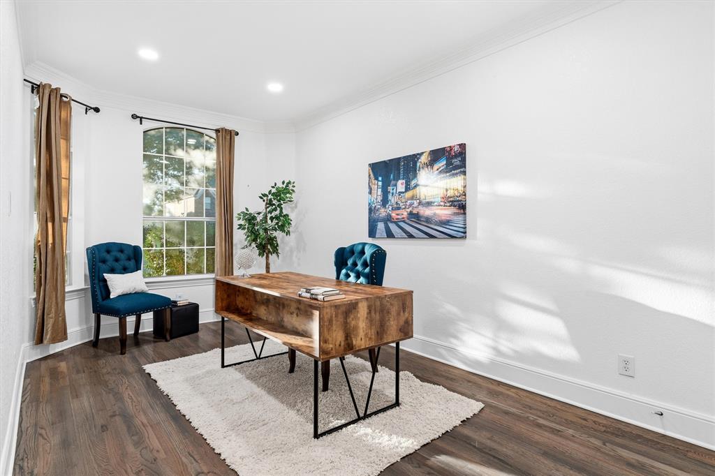 810 Summerfield Prosper, TX 75078 - Photo 10 of 19 a work room with furniture and wooden floor
