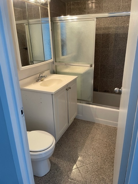 253 East Delaware Place, Unit 16E Chicago, IL 60611 - Photo 9 of 13 a bathroom with a sink a toilet and shower