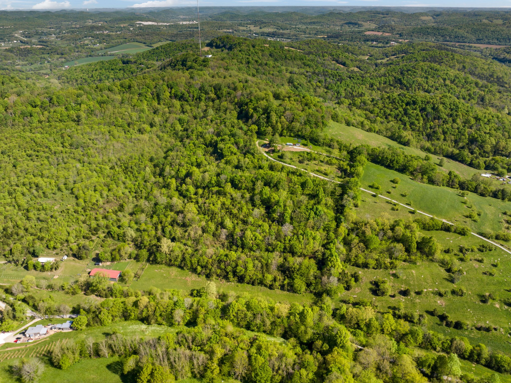 40 Hackett Valley Road Hickman, TN 38567 - Photo 25 of 26 a view of a city with lush green forest