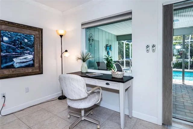 a view of a livingroom with furniture and window