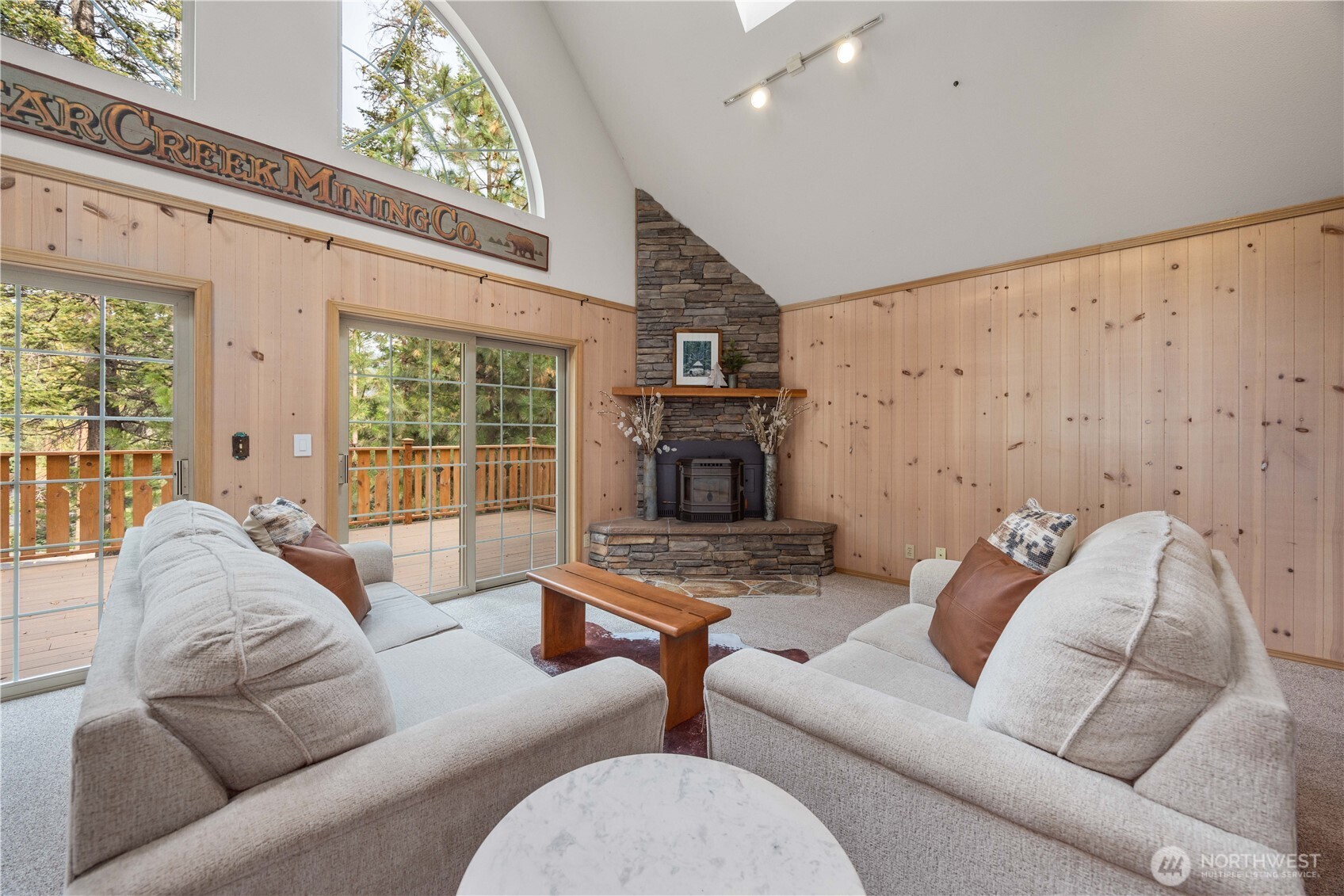 6545 Forest Ridge Drive Wenatchee, WA 98801 - Photo 7 of 33 a living room with furniture and a fireplace