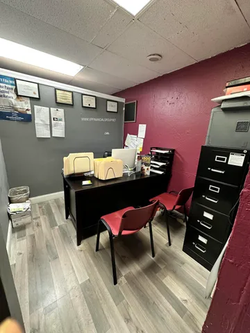 a view of a hallway with entryway