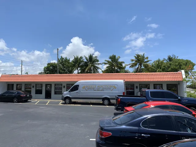 a car parked in front of a building