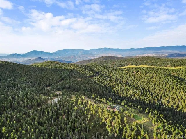 a view of an lake and mountain
